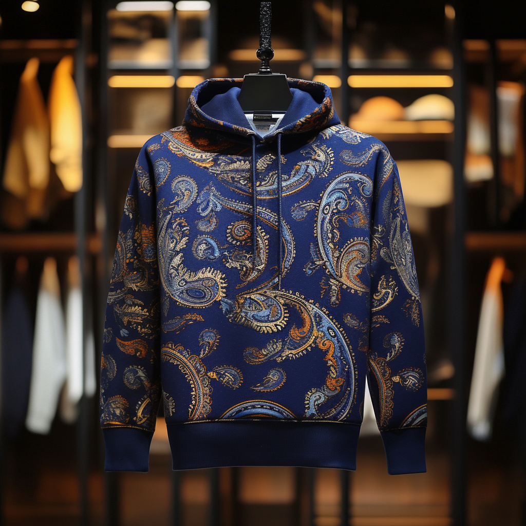 Essential Everyday Printed casual vacation retro abstract sweatshirt Hoodie