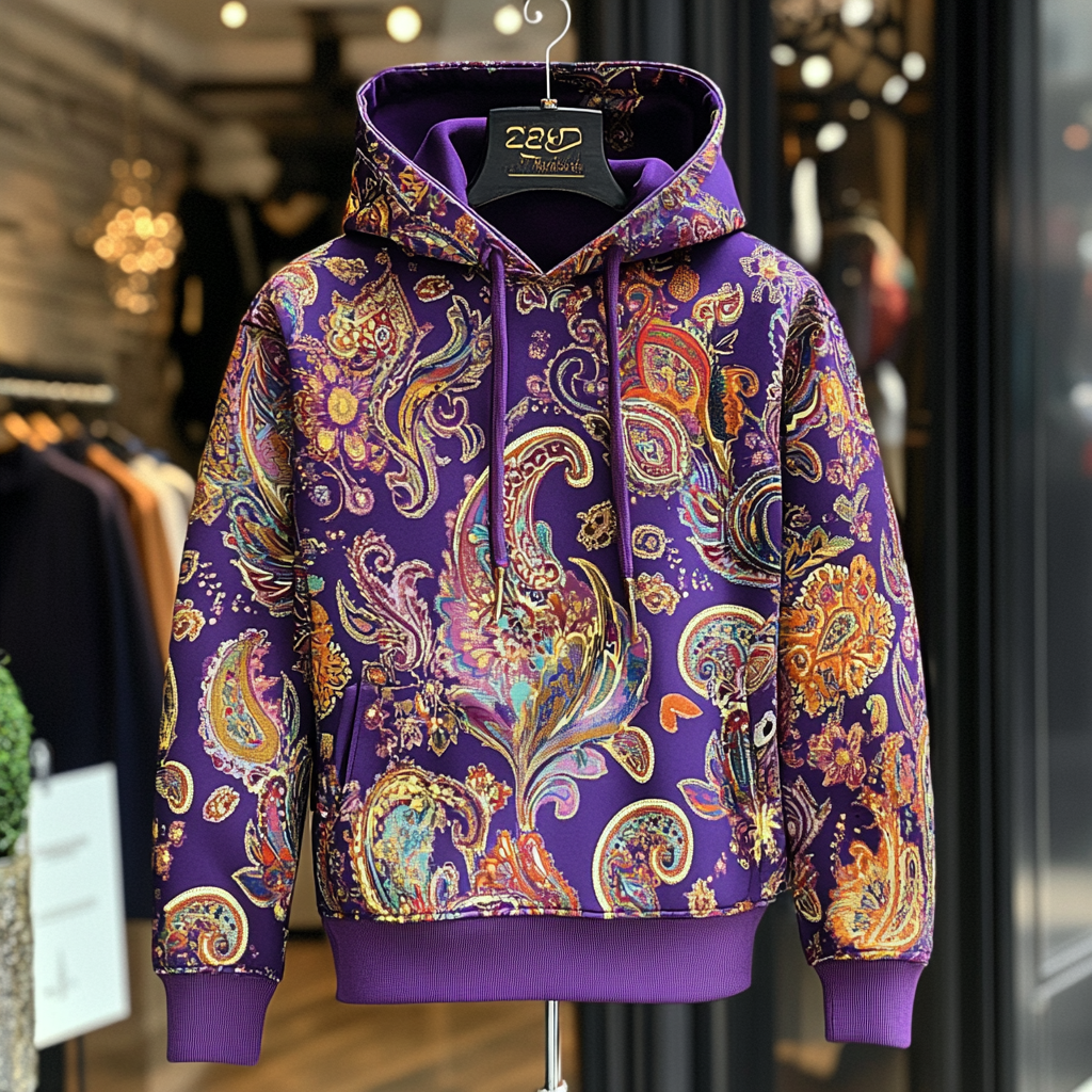 Essential Everyday Printed casual vacation retro abstract sweatshirt Hoodie