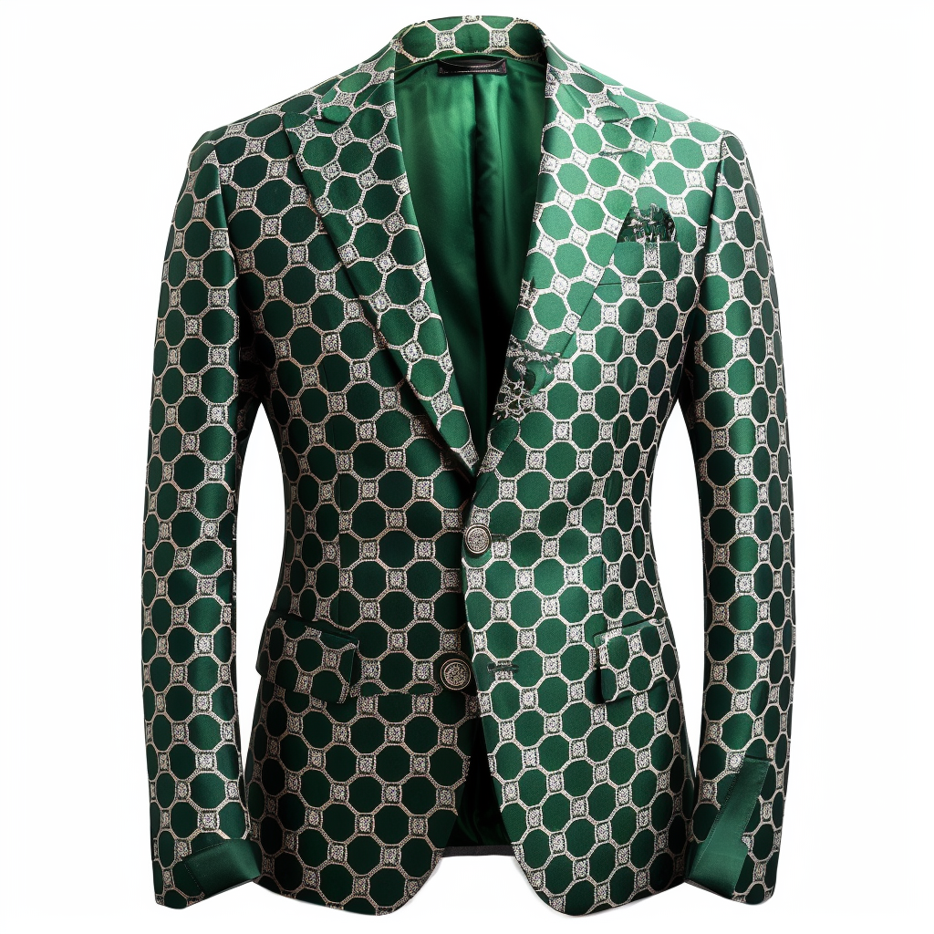 Printed business gentleman casual Men's Luxury Business Casual Fashion Blazer Suit Jacket