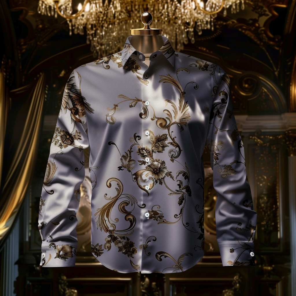 Best Silk Luxury Business VIP Exclusive Designer unique Luxe Collection long Shirt High Elasticity