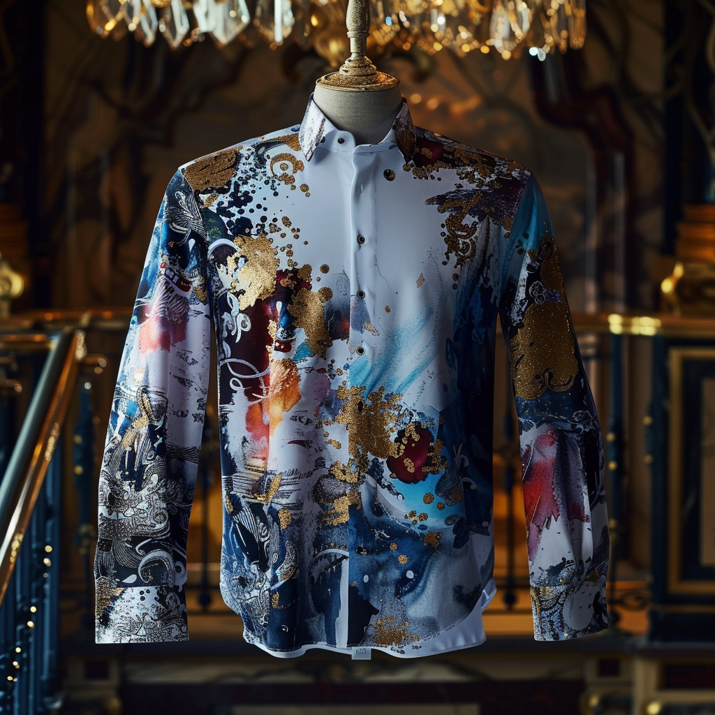 Best Silk Luxury Business VIP Exclusive Designer unique Luxe Collection long Shirt High Elasticity