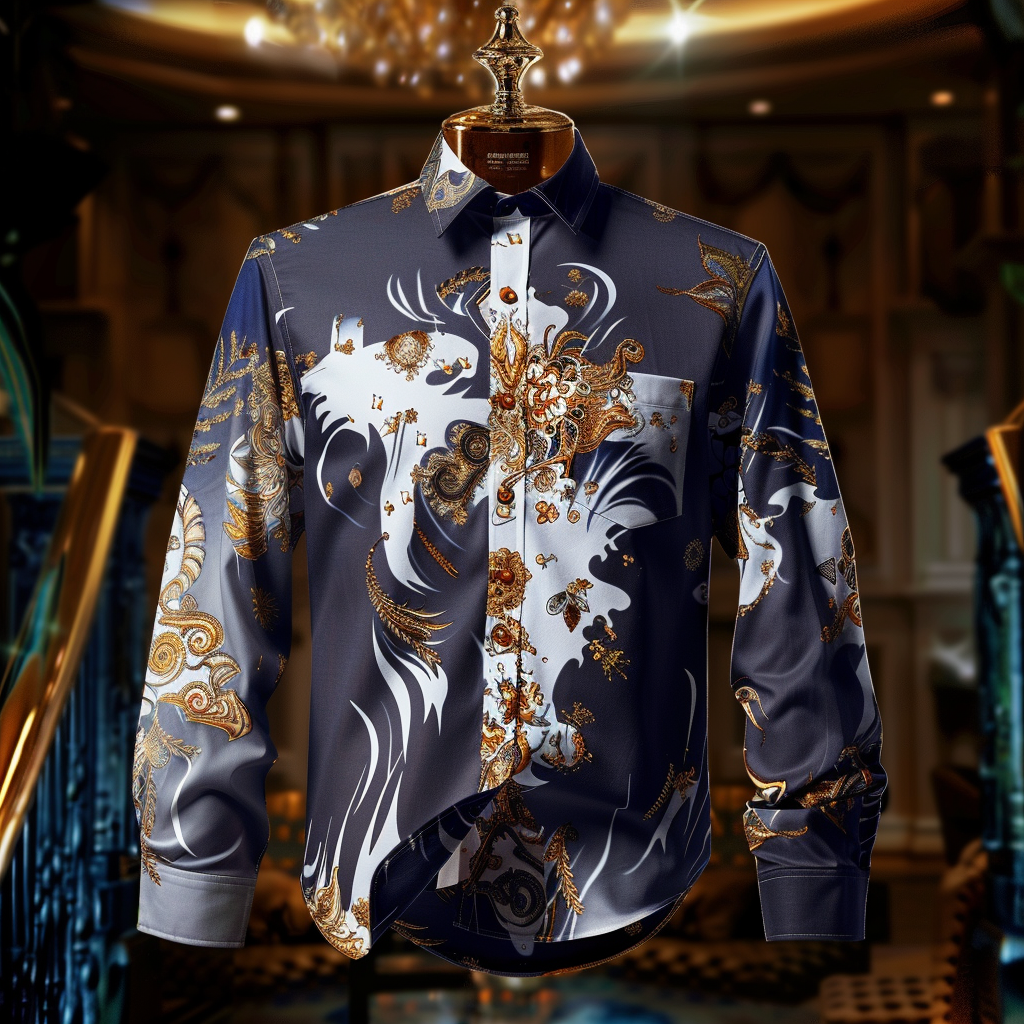 Best Silk Luxury Business VIP Exclusive Designer unique Luxe Collection long Shirt High Elasticity