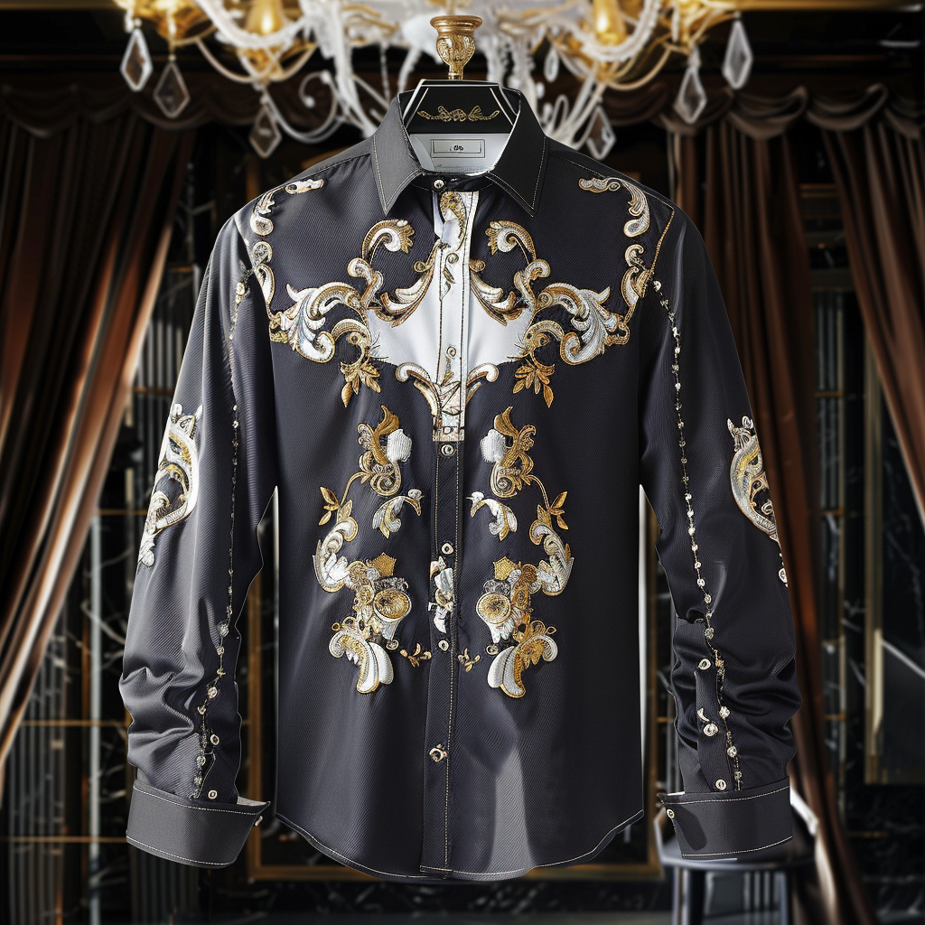Best Silk Luxury Business VIP Exclusive Designer unique Luxe Collection long Shirt High Elasticity