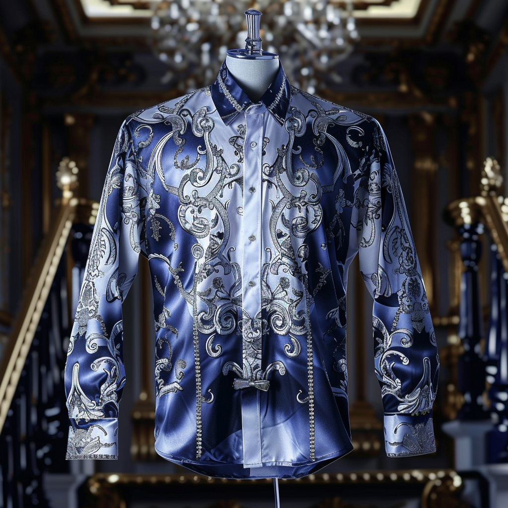 Best Silk Luxury Business VIP Exclusive Designer unique Luxe Collection long Shirt High Elasticity