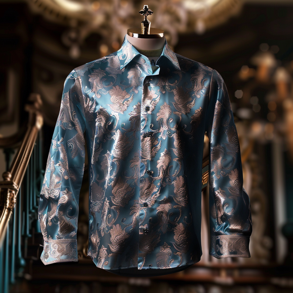 Best Silk Luxury Business VIP Exclusive Designer unique Luxe Collection long Shirt High Elasticity