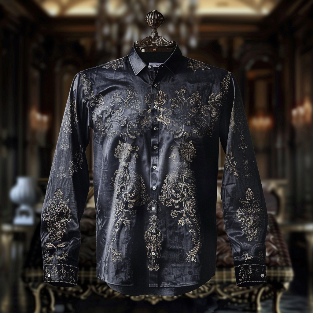 Best Silk Luxury Business VIP Exclusive Designer unique Luxe Collection long Shirt High Elasticity