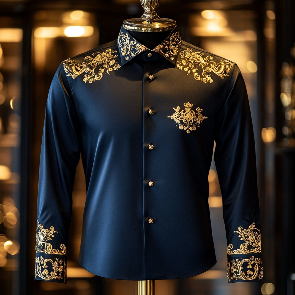 Silk Luxury Business VIP Exclusive Designer unique Luxe Collection long Shirt High Elasticity