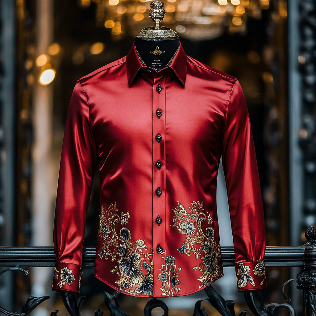 Silk Luxury Business VIP Exclusive Designer unique Luxe Collection long Shirt High Elasticity