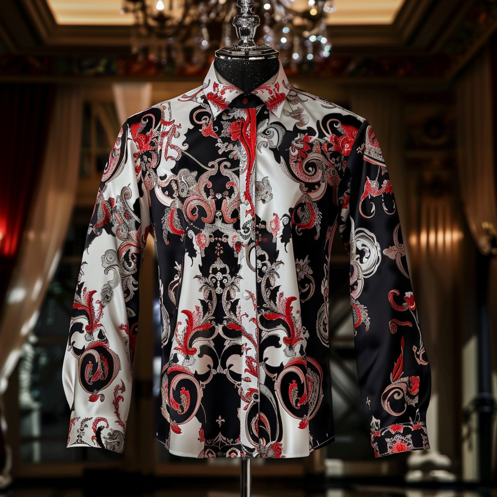 Best Silk Luxury Business VIP Exclusive Designer unique Luxe Collection long Shirt High Elasticity