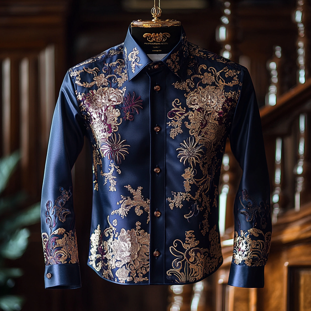 Silk Luxury Business VIP Exclusive Designer unique Luxe Collection long Shirt High Elasticity