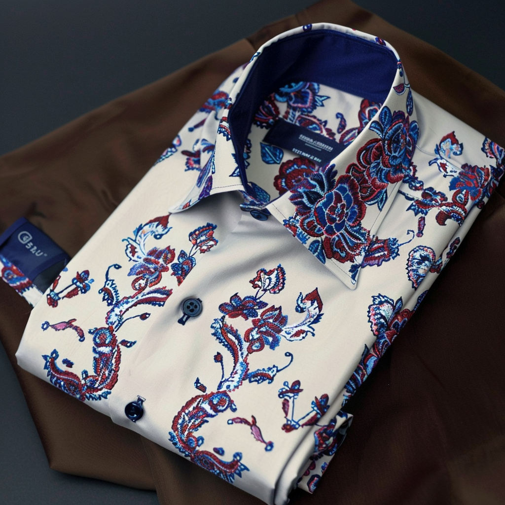Best Unique Luxe Collection Effortless chic Shirt High Elasticity men's printed shirt