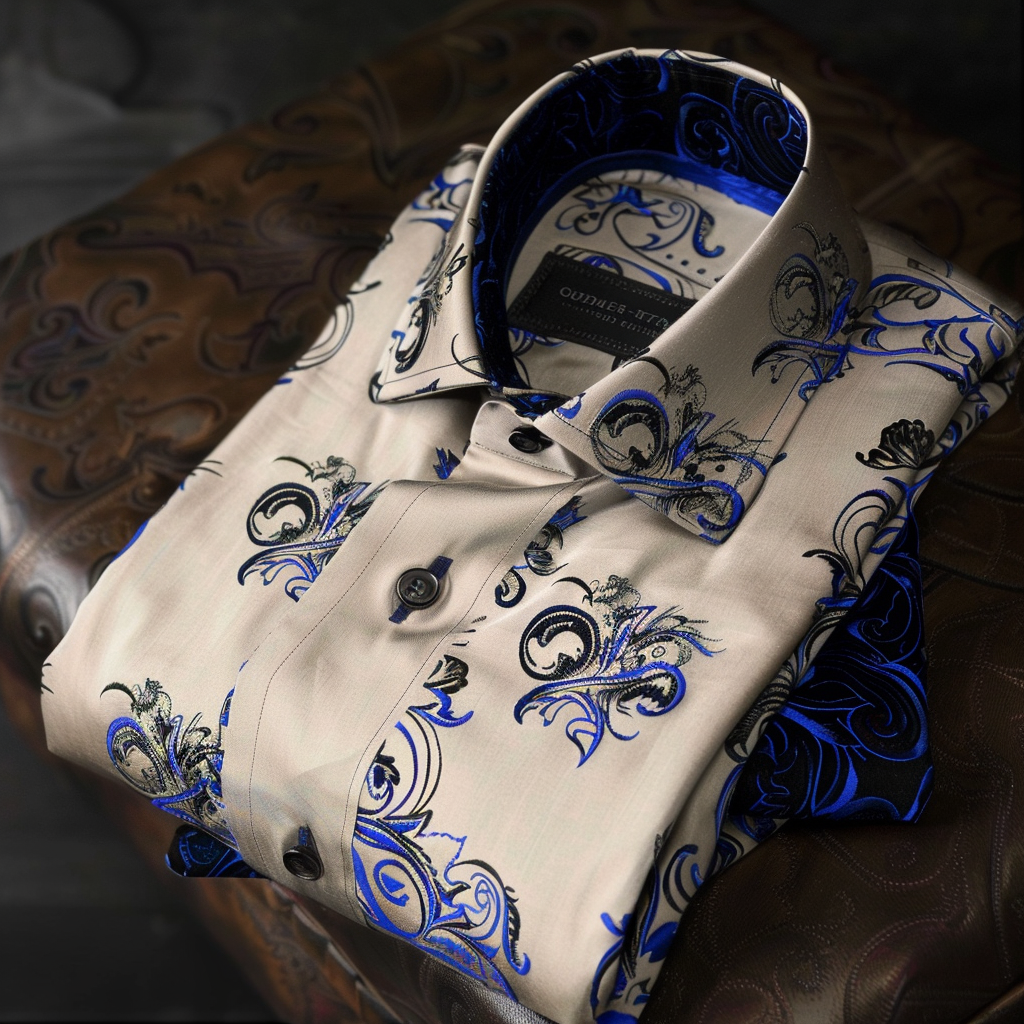Best Unique Luxe Collection Effortless chic Shirt High Elasticity men's printed shirt