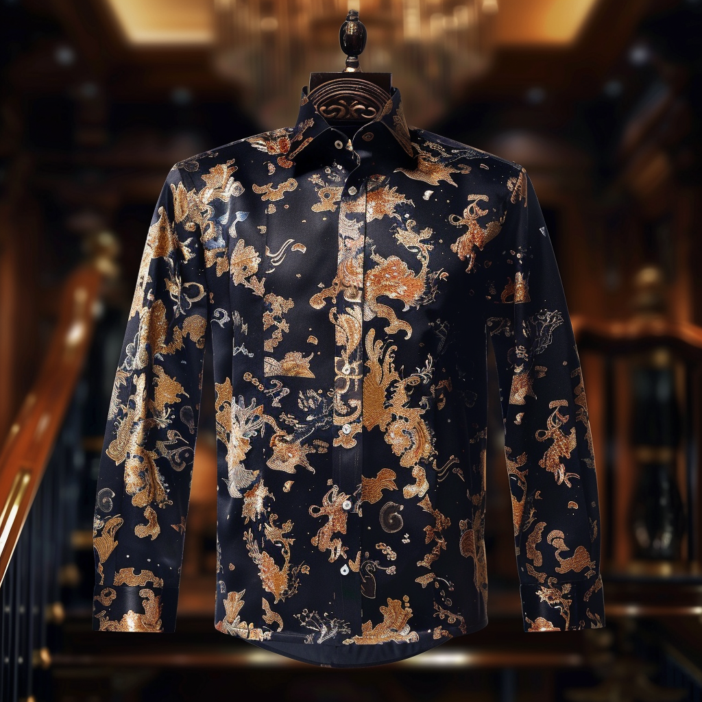 Best Silk Luxury Business VIP Exclusive Designer unique Luxe Collection long Shirt High Elasticity