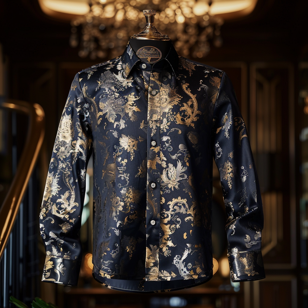 Best Silk Luxury Business VIP Exclusive Designer unique Luxe Collection long Shirt High Elasticity