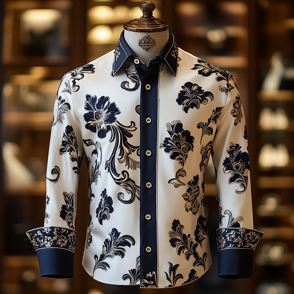 Silk Luxury Business VIP Exclusive Designer unique Luxe Collection long Shirt High Elasticity