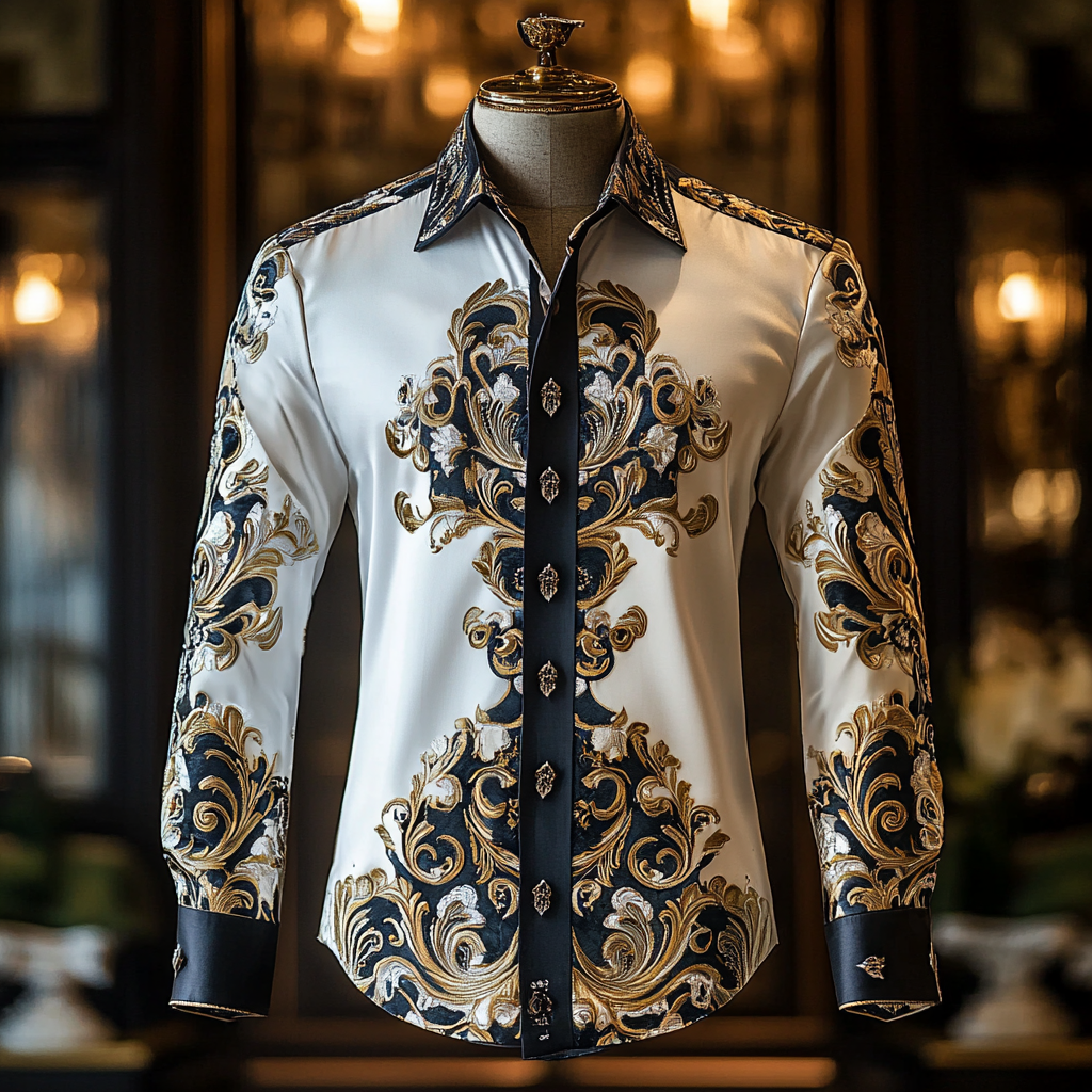 Silk Luxury Business VIP Exclusive Designer unique Luxe Collection long Shirt High Elasticity