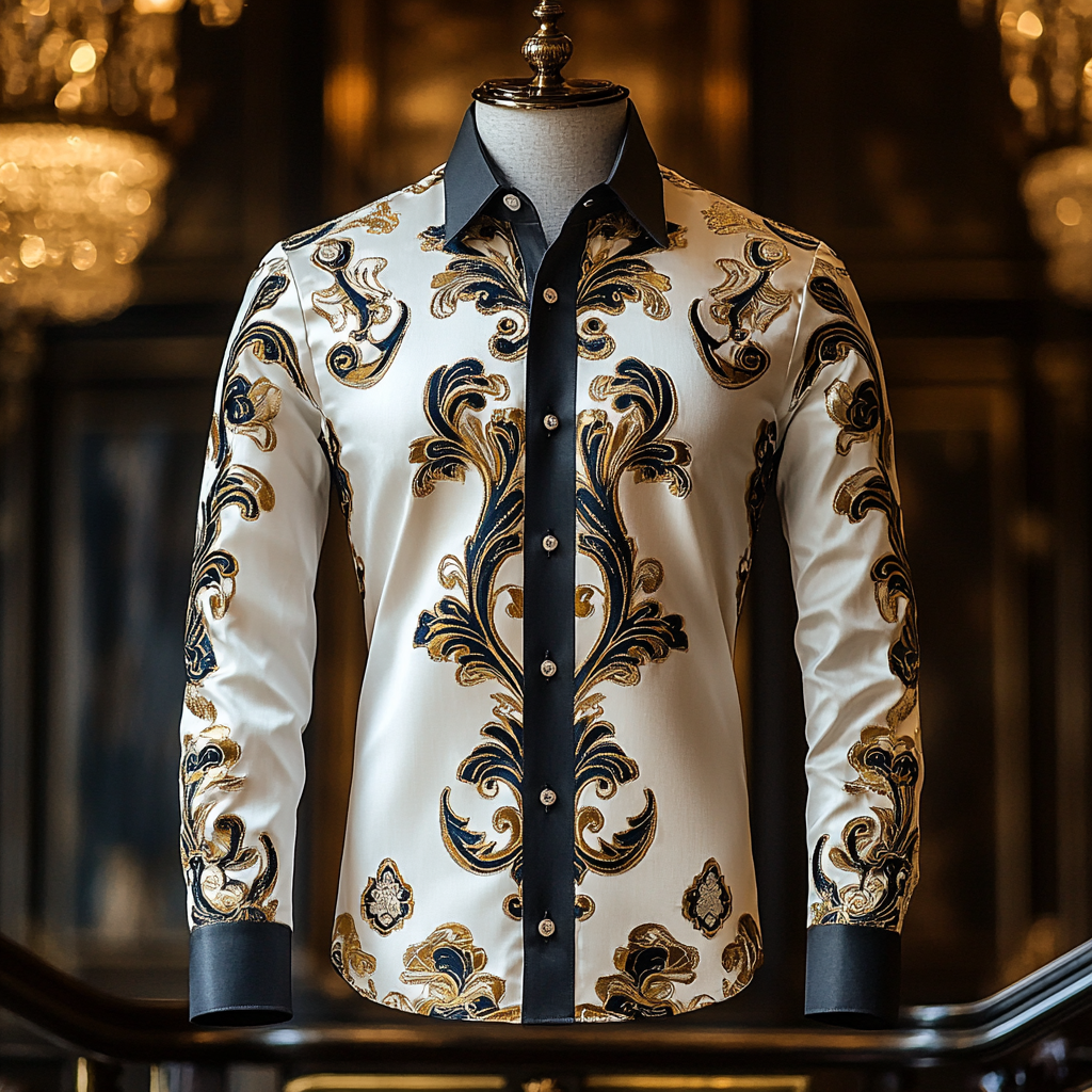Silk Luxury Business VIP Exclusive Designer unique Luxe Collection long Shirt High Elasticity