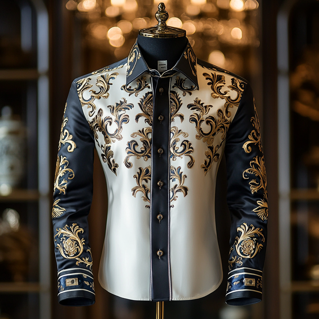 Silk Luxury Business VIP Exclusive Designer unique Luxe Collection long Shirt High Elasticity