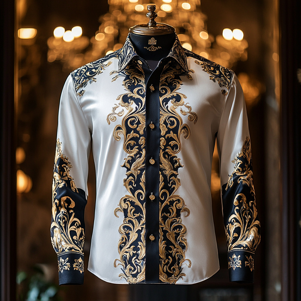 Silk Luxury Business VIP Exclusive Designer unique Luxe Collection long Shirt High Elasticity
