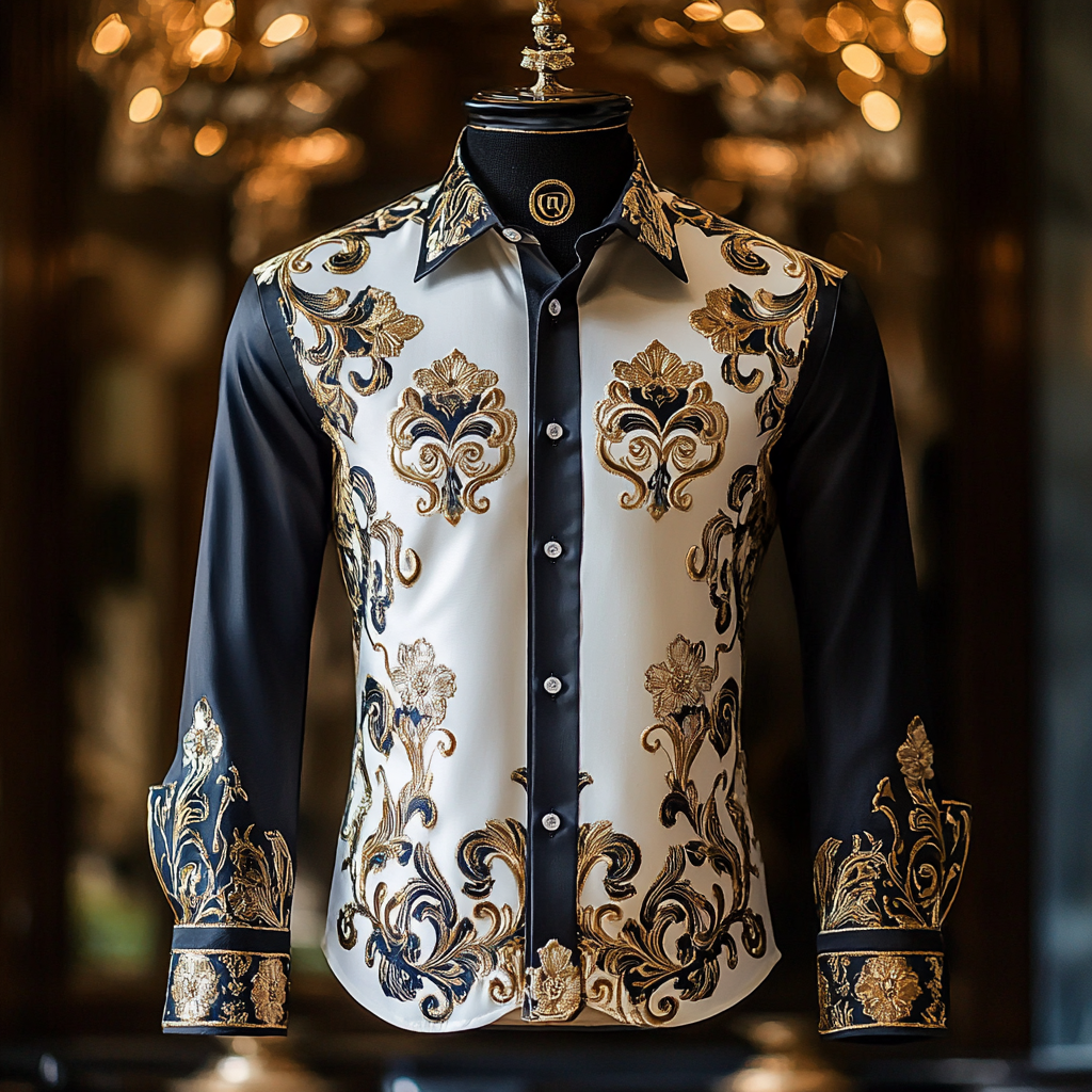 Silk Luxury Business VIP Exclusive Designer unique Luxe Collection long Shirt High Elasticity