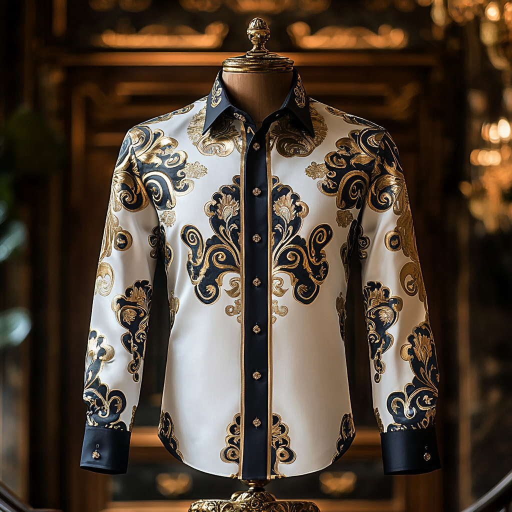 Silk Luxury Business VIP Exclusive Designer unique Luxe Collection long Shirt High Elasticity