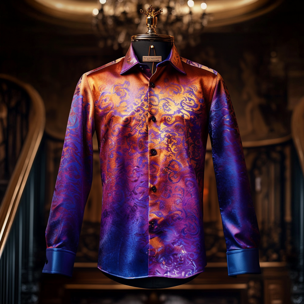 Silk Luxury Business VIP Exclusive Designer unique Luxe Collection long Shirt High Elasticity