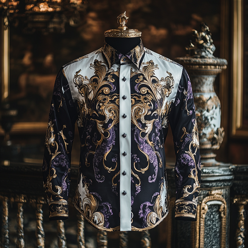 Silk Luxury Business VIP Exclusive Designer unique Luxe Collection long Shirt High Elasticity
