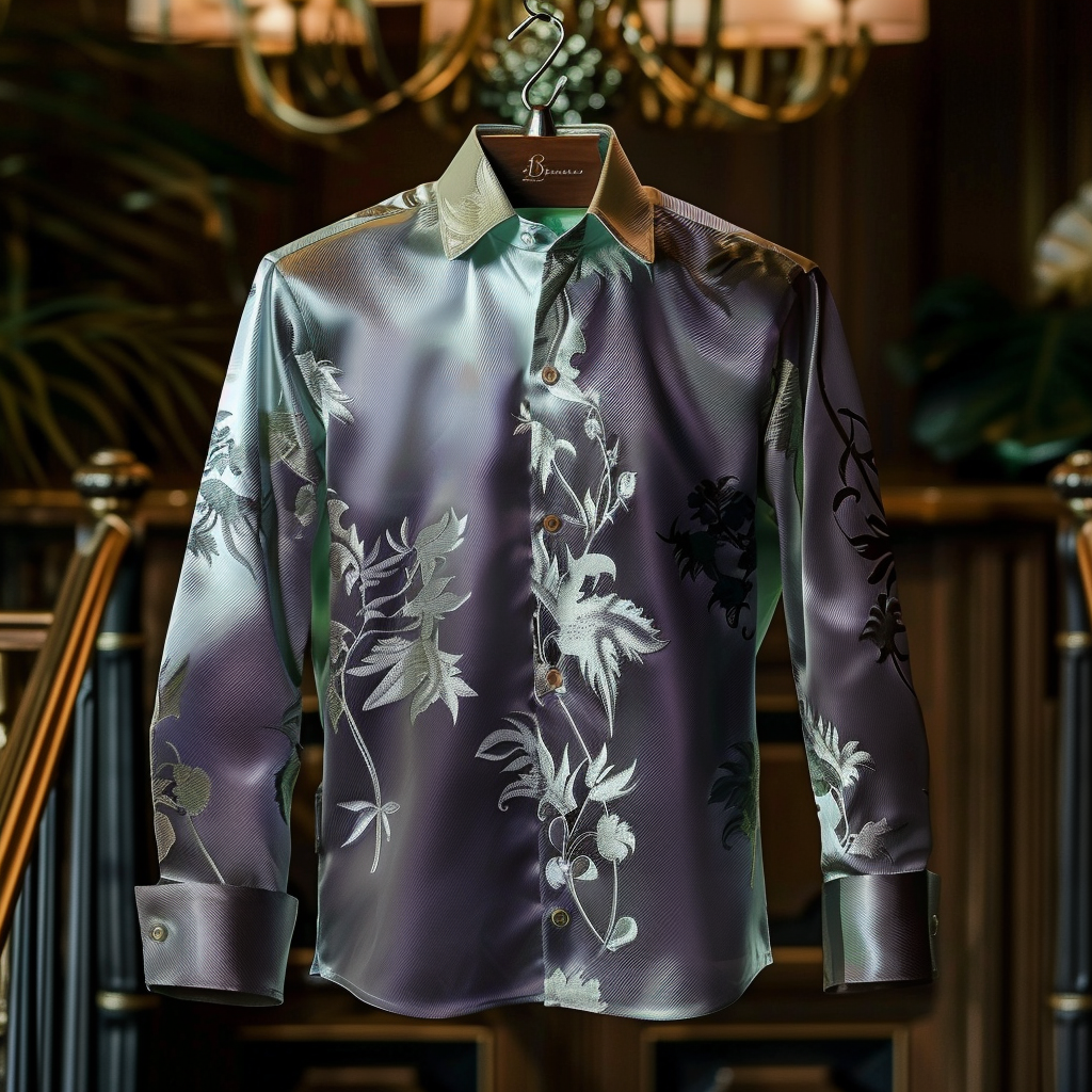 Best Silk Luxury Business VIP Exclusive Designer unique Luxe Collection long Shirt High Elasticity