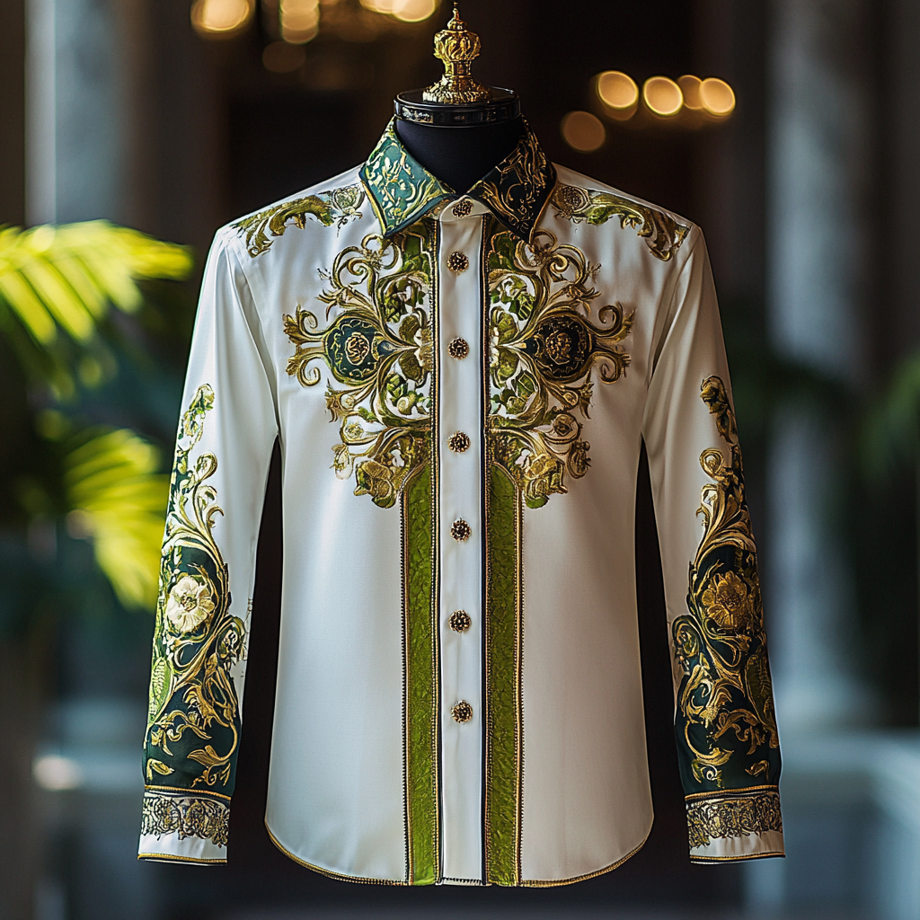 Silk Luxury Business VIP Exclusive Designer unique Luxe Collection long Shirt High Elasticity