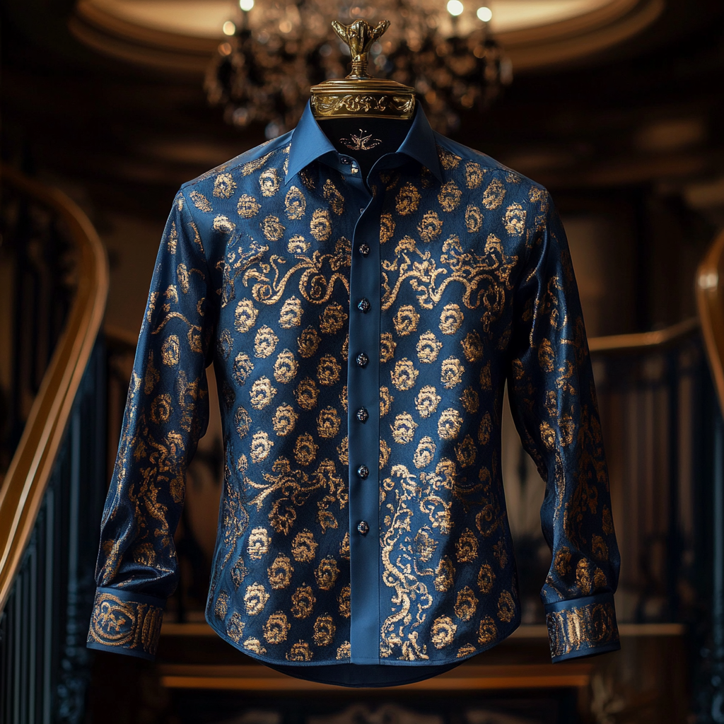 Silk Luxury Business VIP Exclusive Designer unique Luxe Collection long Shirt High Elasticity