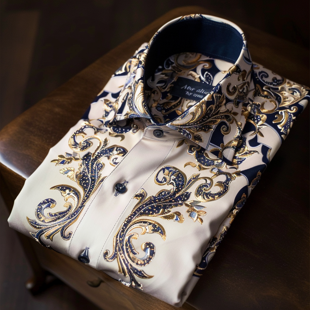 Best Unique Luxe Collection Effortless chic Shirt High Elasticity men's printed shirt