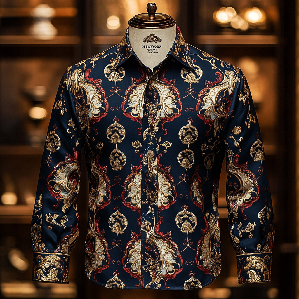 Silk Luxury Business VIP Exclusive Designer unique Luxe Collection long Shirt High Elasticity