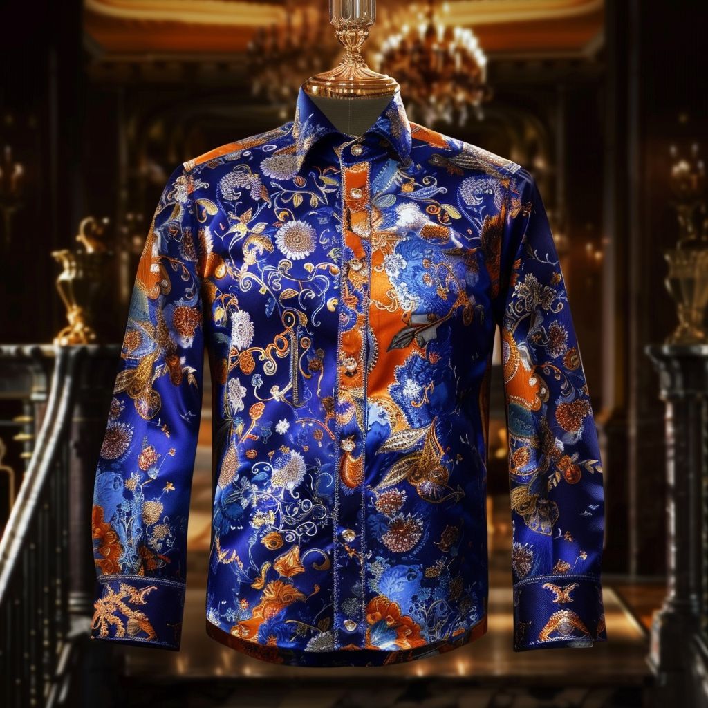 Best Silk Luxury Business VIP Exclusive Designer unique Luxe Collection long Shirt High Elasticity