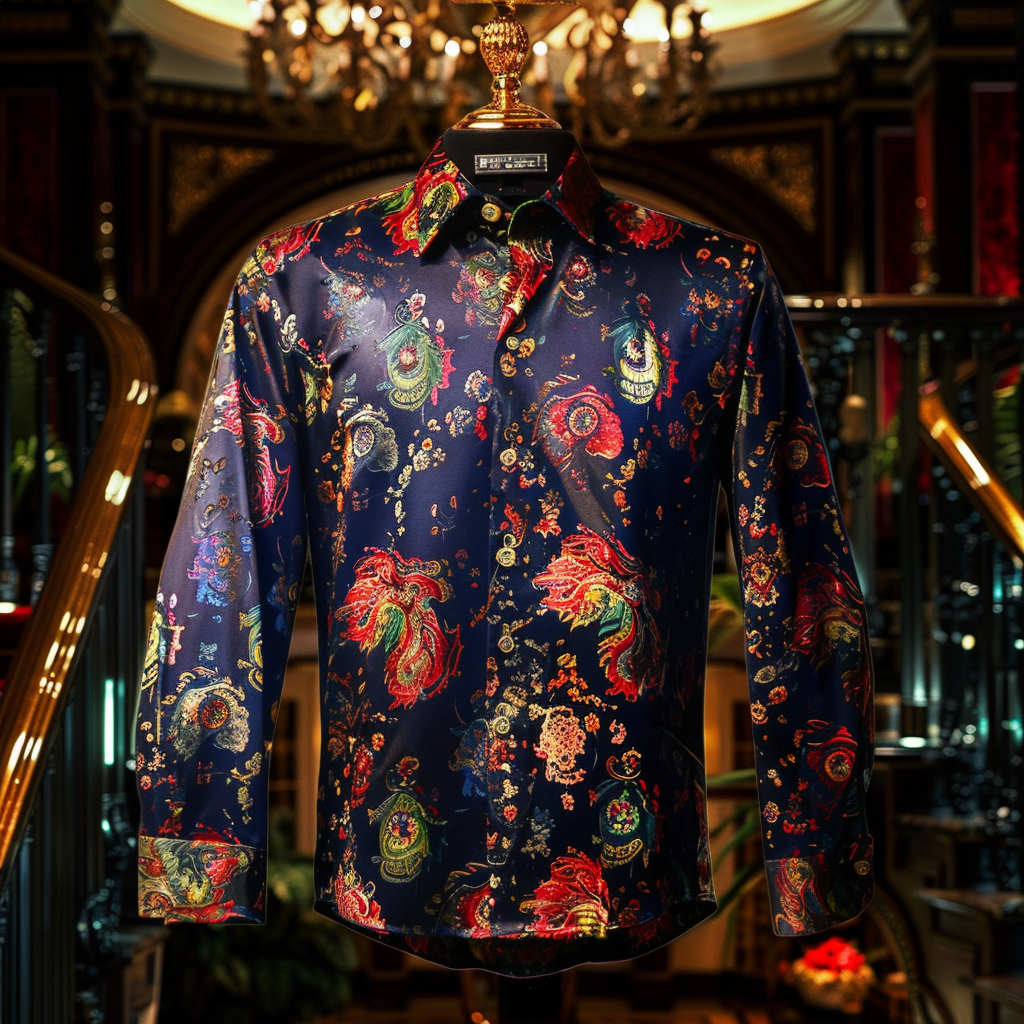 Best Silk Luxury Business VIP Exclusive Designer unique Luxe Collection long Shirt High Elasticity