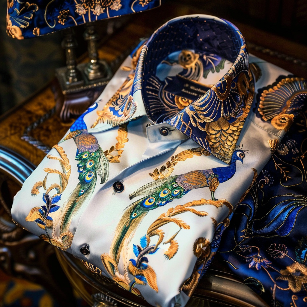 Best Unique Luxe Collection Effortless chic Shirt High Elasticity men's printed shirt