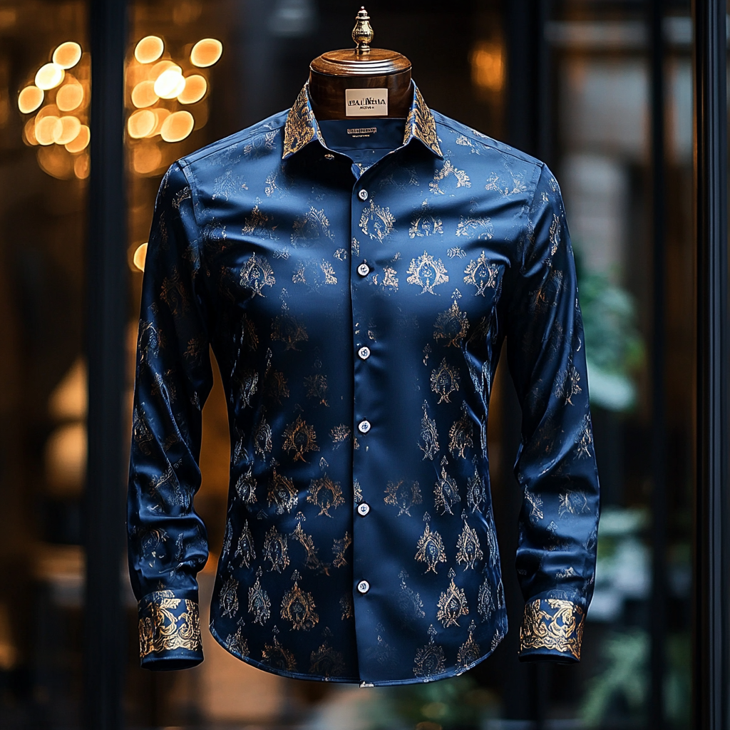 Silk Luxury Business VIP Exclusive Designer unique Luxe Collection long Shirt High Elasticity