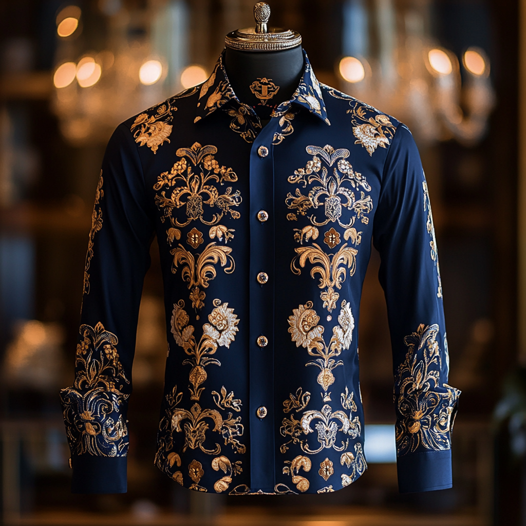 Silk Luxury Business VIP Exclusive Designer unique Luxe Collection long Shirt High Elasticity