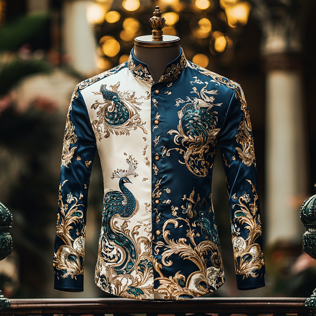 Silk Luxury Business VIP Exclusive Designer unique Luxe Collection long Shirt High Elasticity