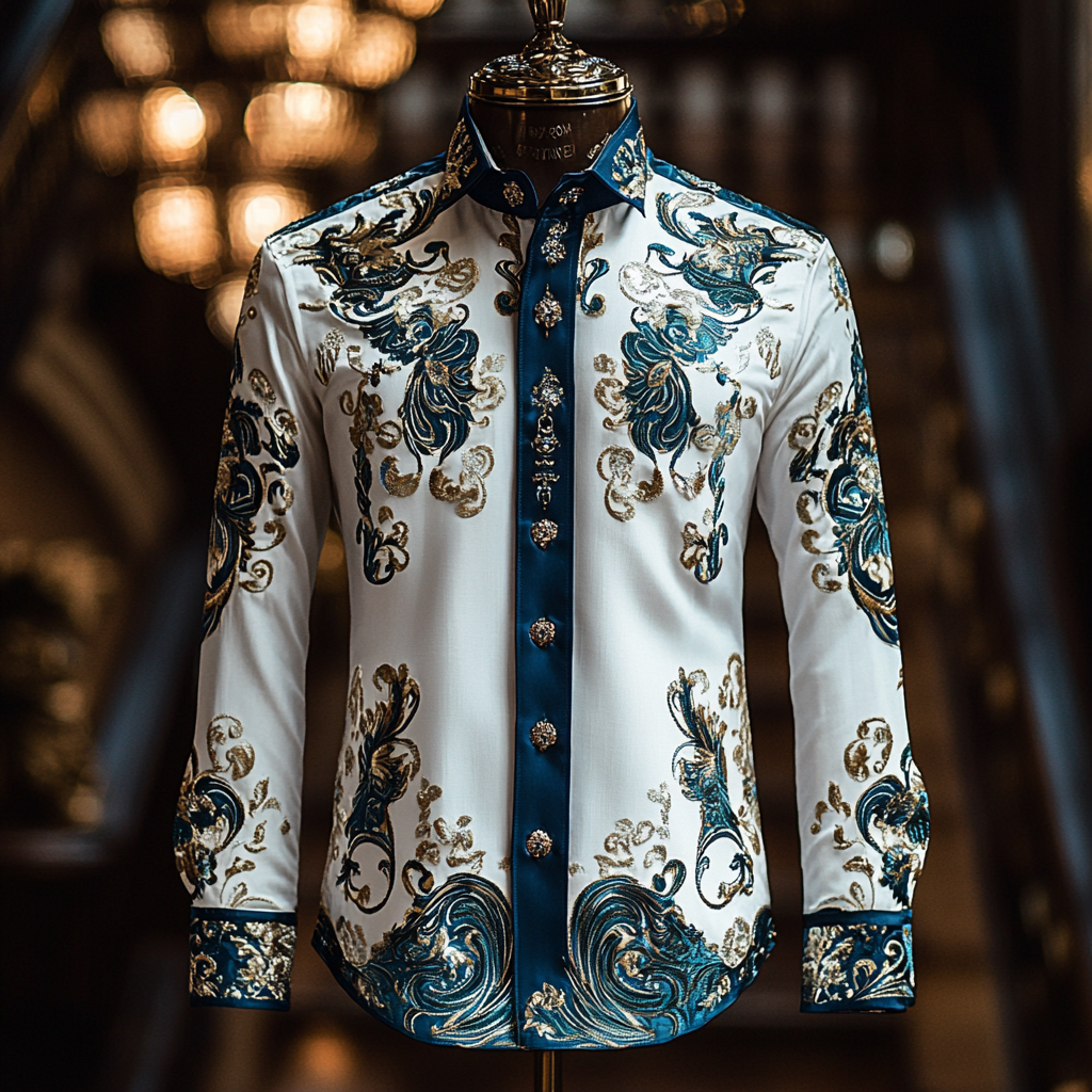 Silk Luxury Business VIP Exclusive Designer unique Luxe Collection long Shirt High Elasticity