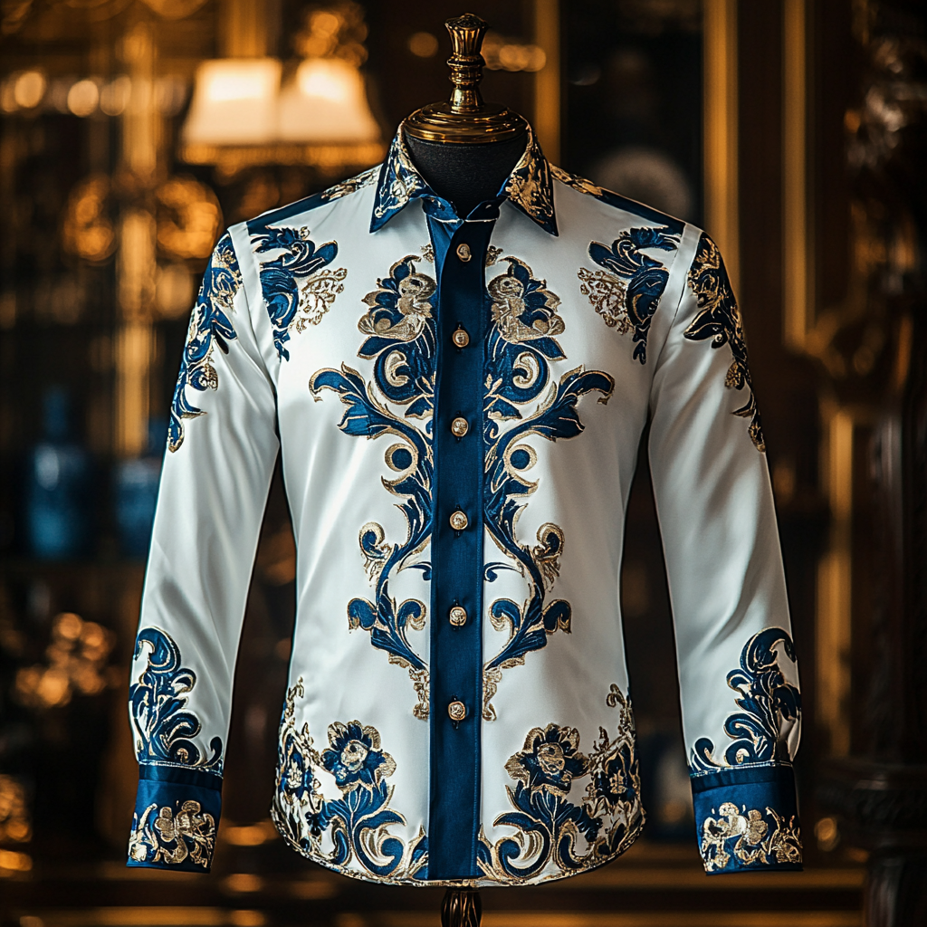 Silk Luxury Business VIP Exclusive Designer unique Luxe Collection long Shirt High Elasticity
