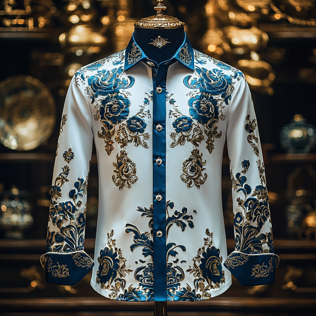 Silk Luxury Business VIP Exclusive Designer unique Luxe Collection long Shirt High Elasticity