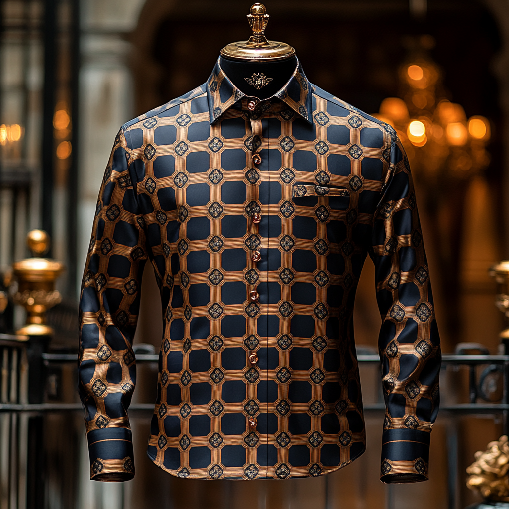 Silk Luxury Business VIP Exclusive Designer unique Luxe Collection long Shirt High Elasticity
