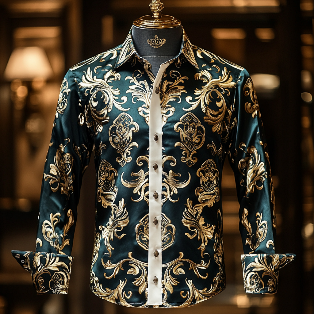 Silk Luxury Business VIP Exclusive Designer unique Luxe Collection long Shirt High Elasticity