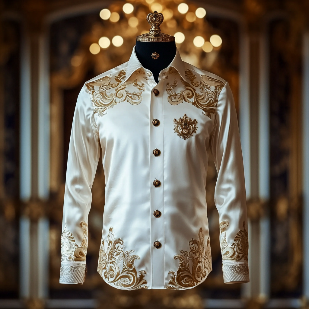 Silk Luxury Business VIP Exclusive Designer unique Luxe Collection long Shirt High Elasticity