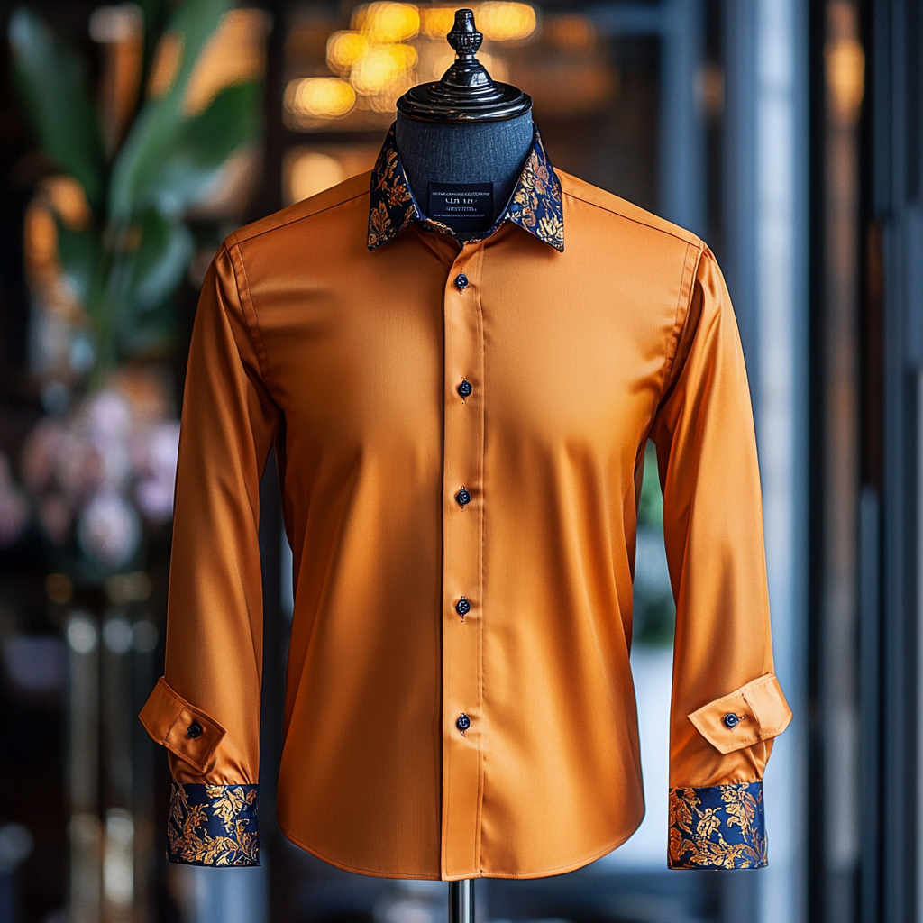 Silk Luxury Business VIP Exclusive Designer unique Luxe Collection long Shirt High Elasticity