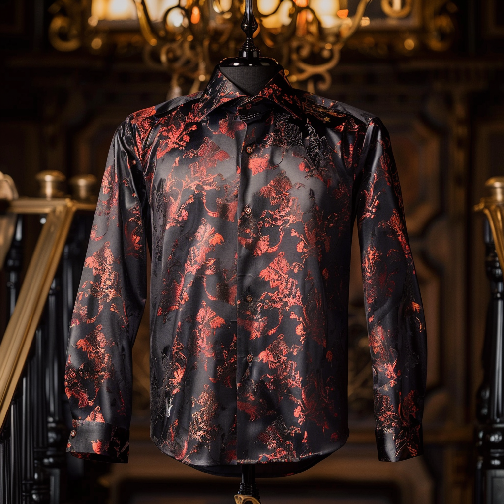 Best Silk Luxury Business VIP Exclusive Designer unique Luxe Collection long Shirt High Elasticity