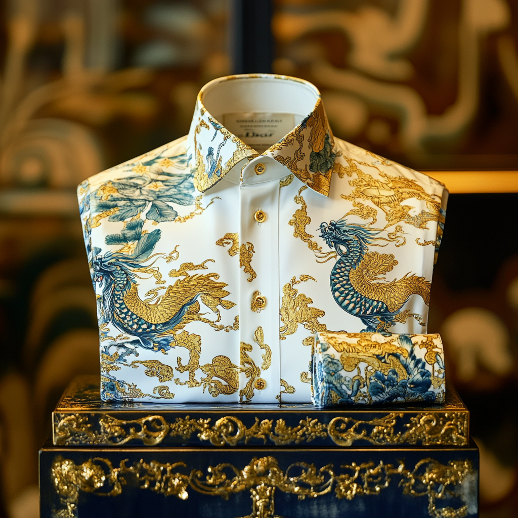 2025 Best Men's Unique Luxe Collection Classic Casual Shirt