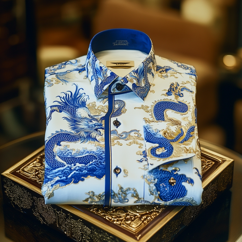 2025 Best Men's Unique Luxe Collection Classic Casual Shirt