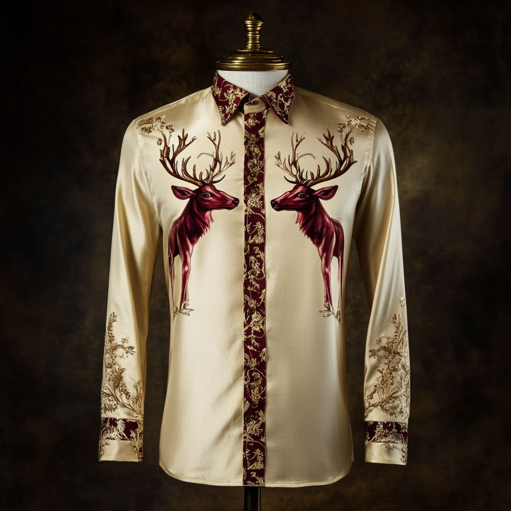 Luxury Business Exclusive Designer unique Luxe Collection long Shirt High Elasticity