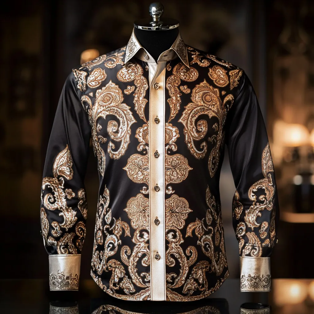 Silk Luxury Business VIP Exclusive Designer unique Luxe Collection long Shirt High Elasticity